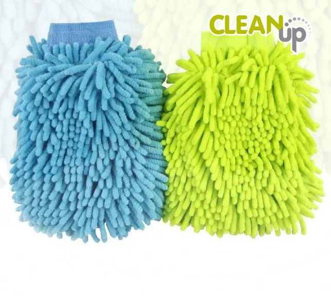 High Quality Quick Dry Chenille Microfiber Car Cleaning Gloves