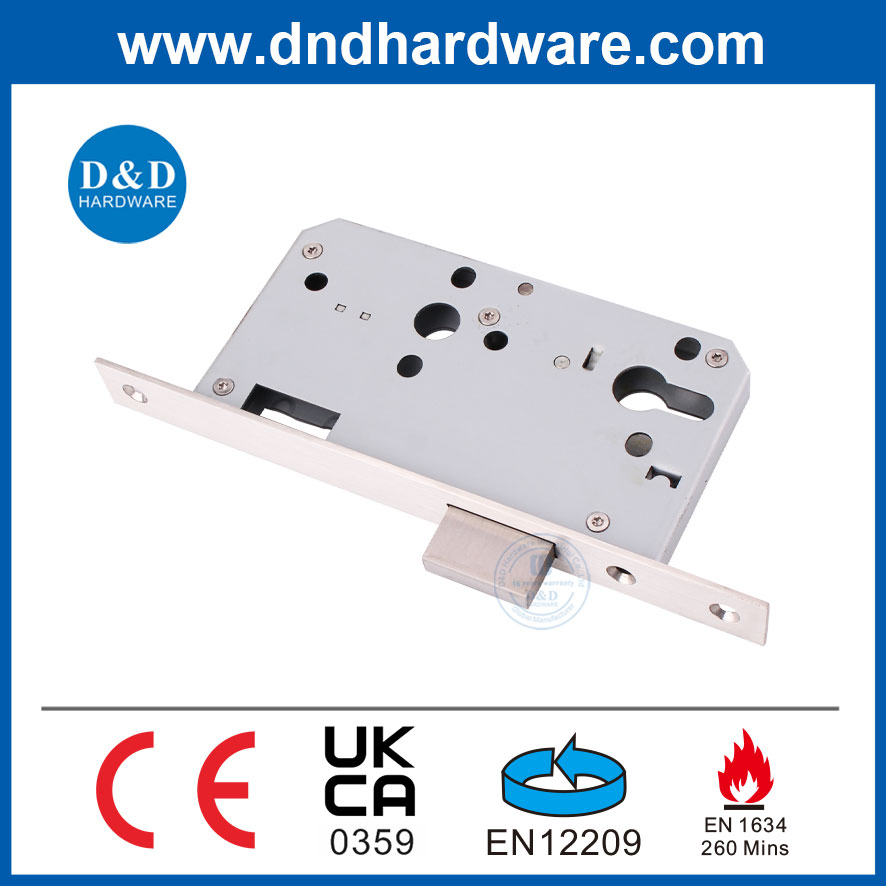 CE European Mortise Fire Rated Lockset Deadbolt Lock Storeroom Door Lock Body