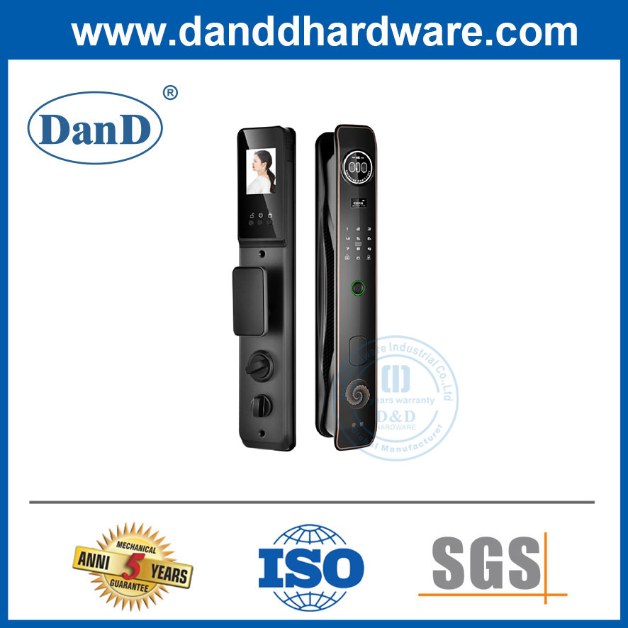 Latest Designs Anti-Copying Capture Function Key Unlock Fingerprint Biometric Wood Door Lock