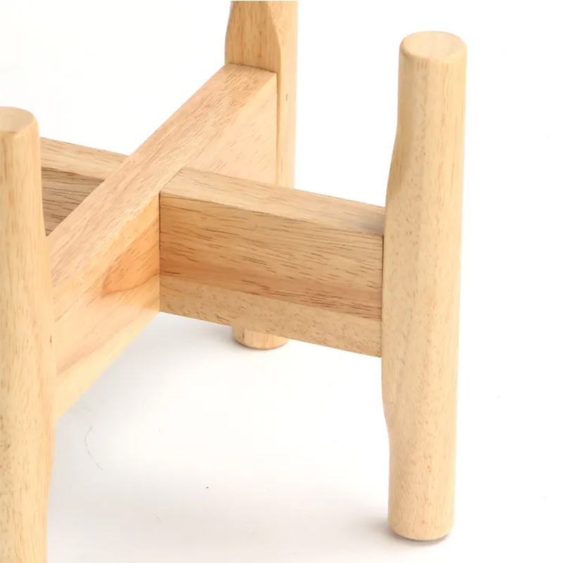 Modern Wood Flower Pot Stand Bamboo Plant Pot Stand for Home Decoration