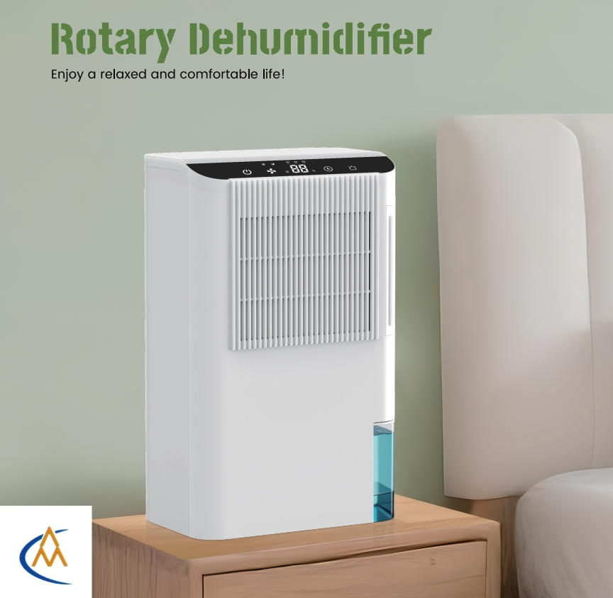 Portable Rotary Dehumidifier Easy to Move for Multi Space Use