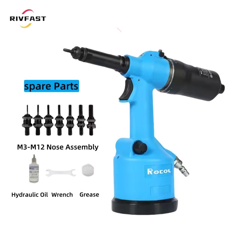 Пневматическая заклепочная машина Heavy Duty с набором насадок