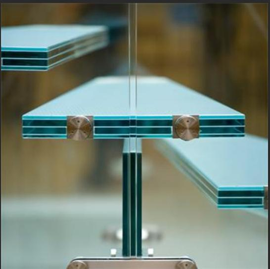 17.52mm Polished Edges Tempered PVB Sgp Laminated Glass for The Balustrade