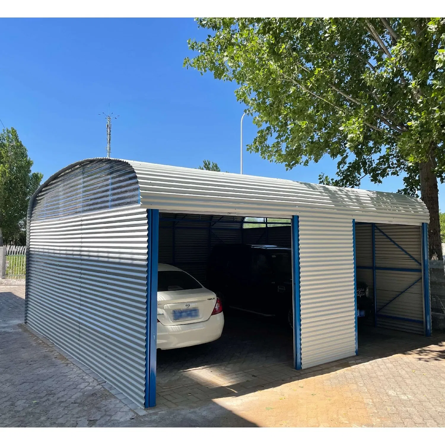 SC032 Prefabricated Houses Shed Parking Canopy Sun Shade Car Port Outdoor Frame Carport