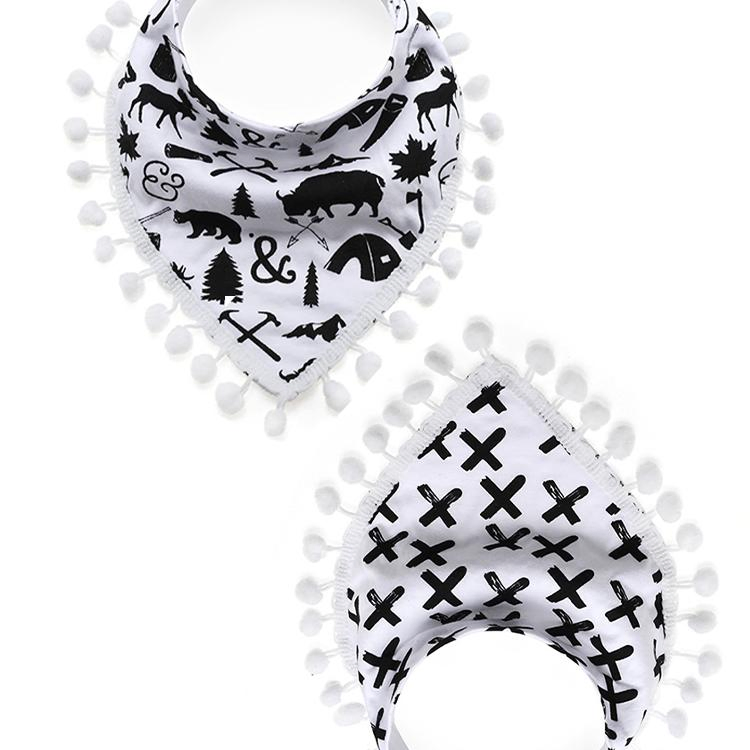 Waterproof and Washable Baby Bibs with Soft Cloth Backing