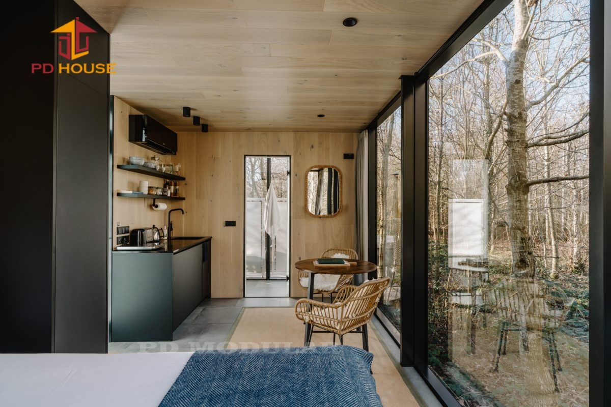 Luxury Mirror House Modular Glamping Pod Tiny House