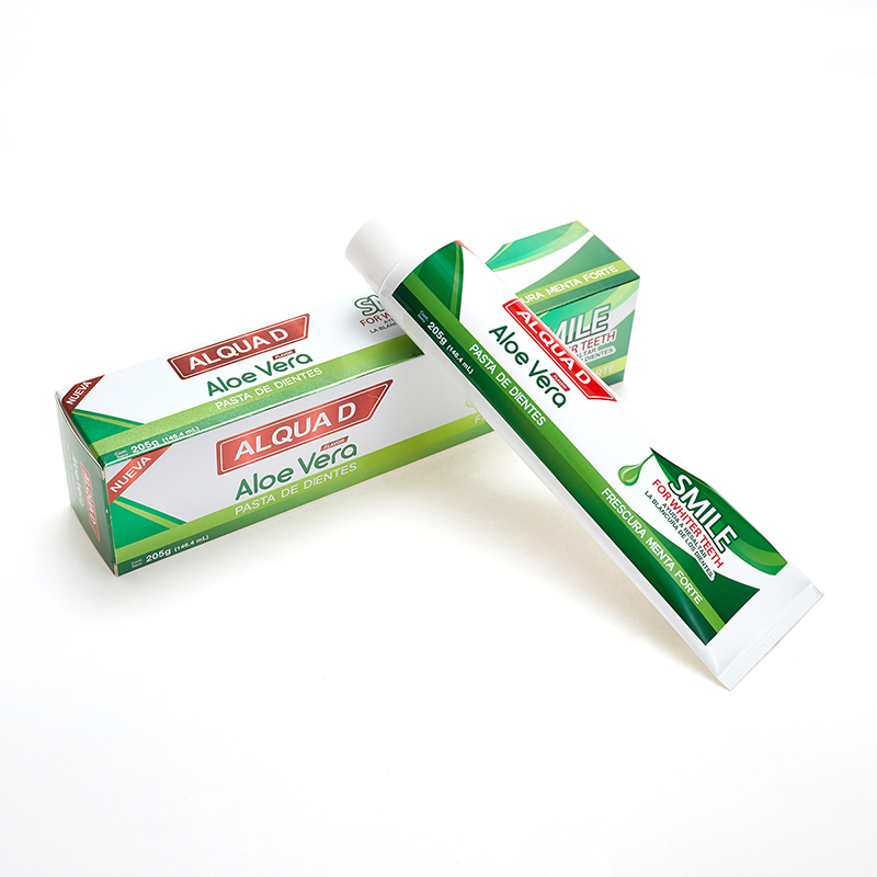 Free Sample OEM Private Label 100g /150g / 205g Teeth Whitening Fluoride Free Aloe Vera Herbal Toothpaste