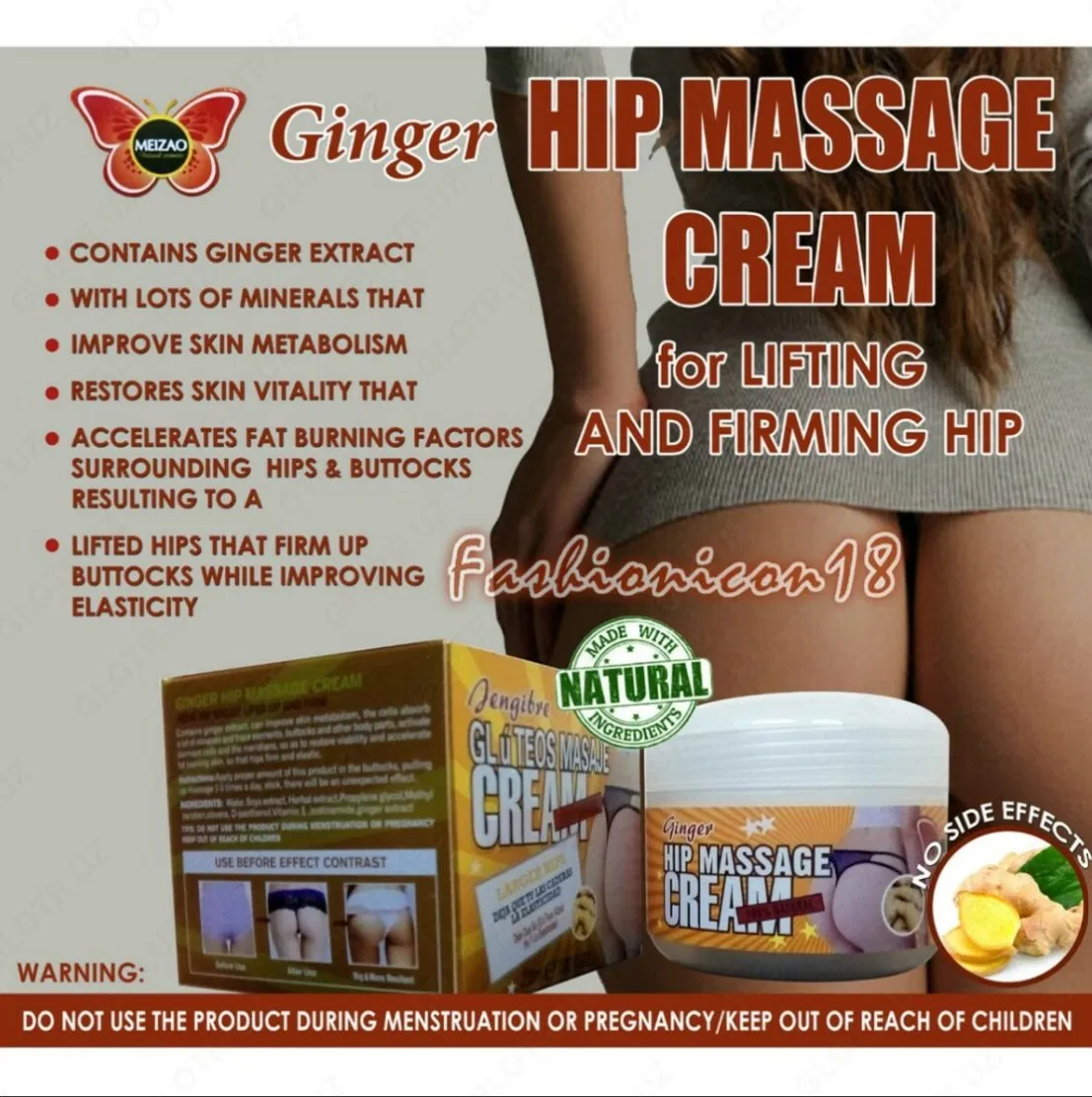 Natural Herbal Ginger Hip up Cream Bigger Buttock Enhancer Cream Butt Cream Larger Lifting Sexy HIPS Body Cream