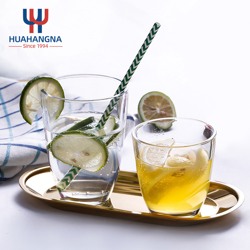 Huahang Household Clear Highball Mojito Beverage Glass Tumbler Cups Water Drinking Glassware for Cocktail Coffee Soda Juice Beer