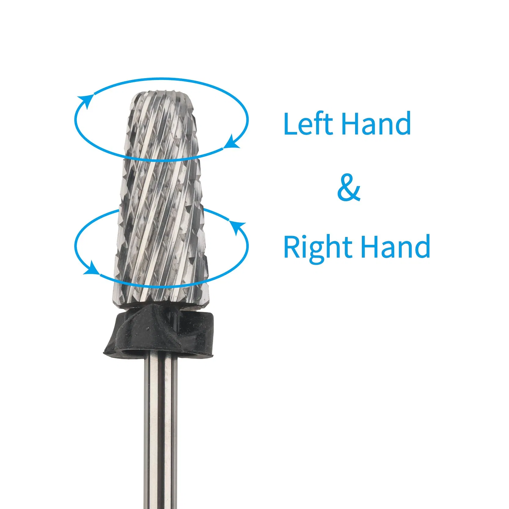 Gel Cleaning E-File Cross Cut 2 Way Tapered Carbide Nail Drill Bit Milling Cutter