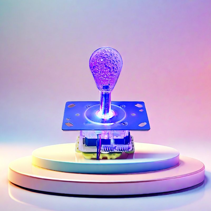 1PCS Ydc Colorful Integrated Semi-Elliptical Crystal Balltop Rocker Arcade Machine Semi-Oval Joystick