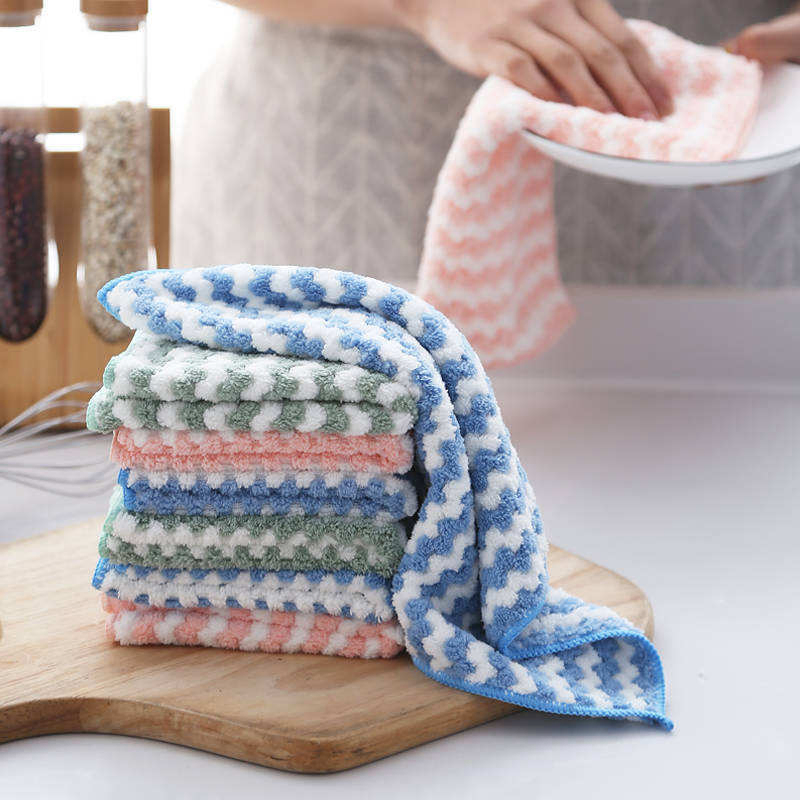 Best Eco-Friendly Microfiber Kitchen Towel 30X30 Cm Tea Towels Kitchen Multicolor Towel