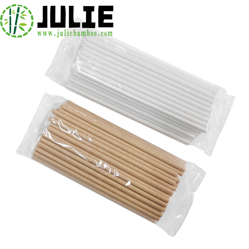 Food Grade Eco-Friendly Biodegradable Hygienic Kraft Paper Straws for Drinking