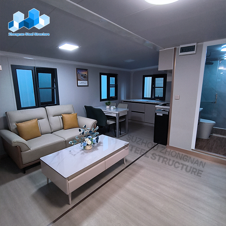 Suzhou Zhongnan Prefabricated Factory Customize Mobile Portable Container House Tiny Home Price
