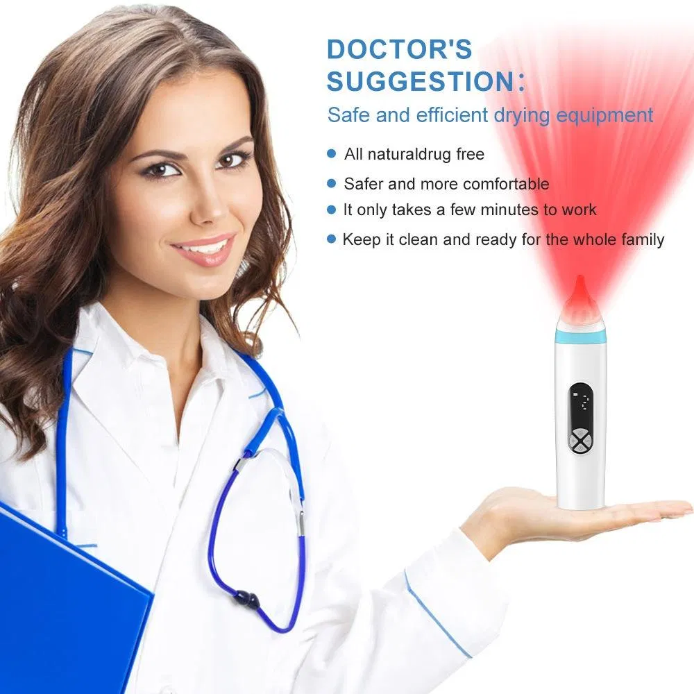 Warm Air Ear Dryer Rechargeable Electronic Ear Water Remover with Dual Drying Modes Safe Warm Air Technology for Swimmers