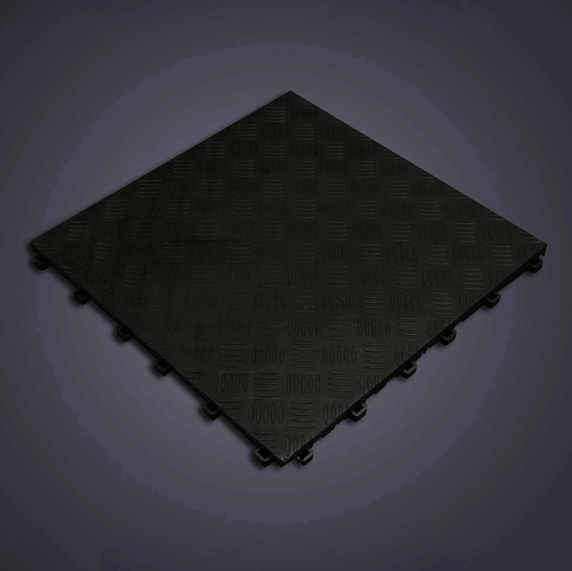 Premium Solid PP Garage Floor Tile Diamond Interlocking Floor Tile for Europe