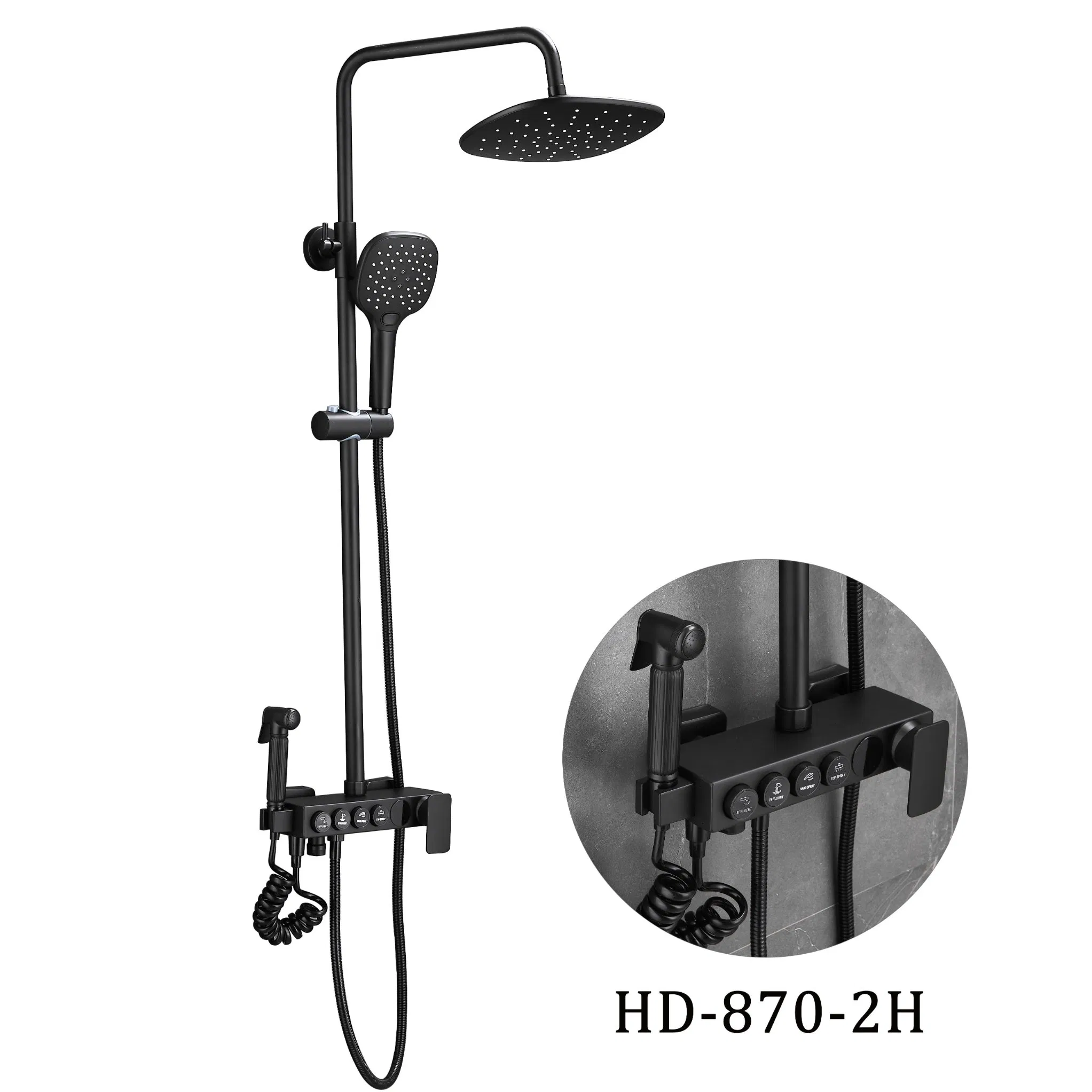 Stainless Steel Luxury Shower Set with Ditital Display