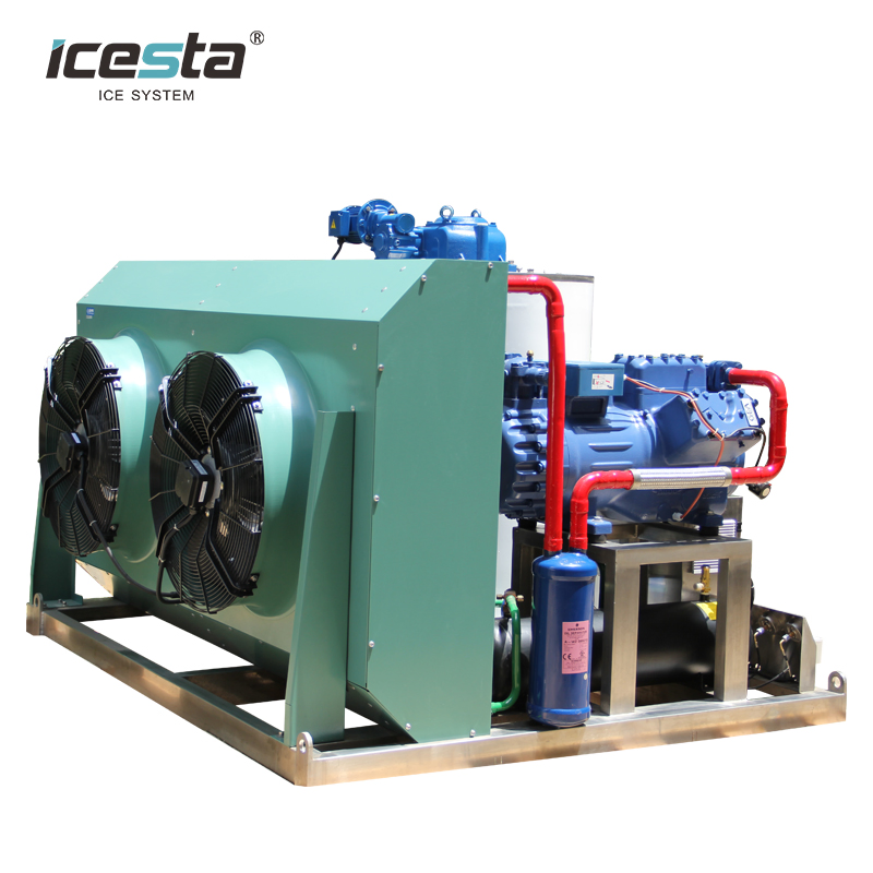 Industrial Small 10t Fully Stainless Steel Flake Ice Making Machine for Food Processing