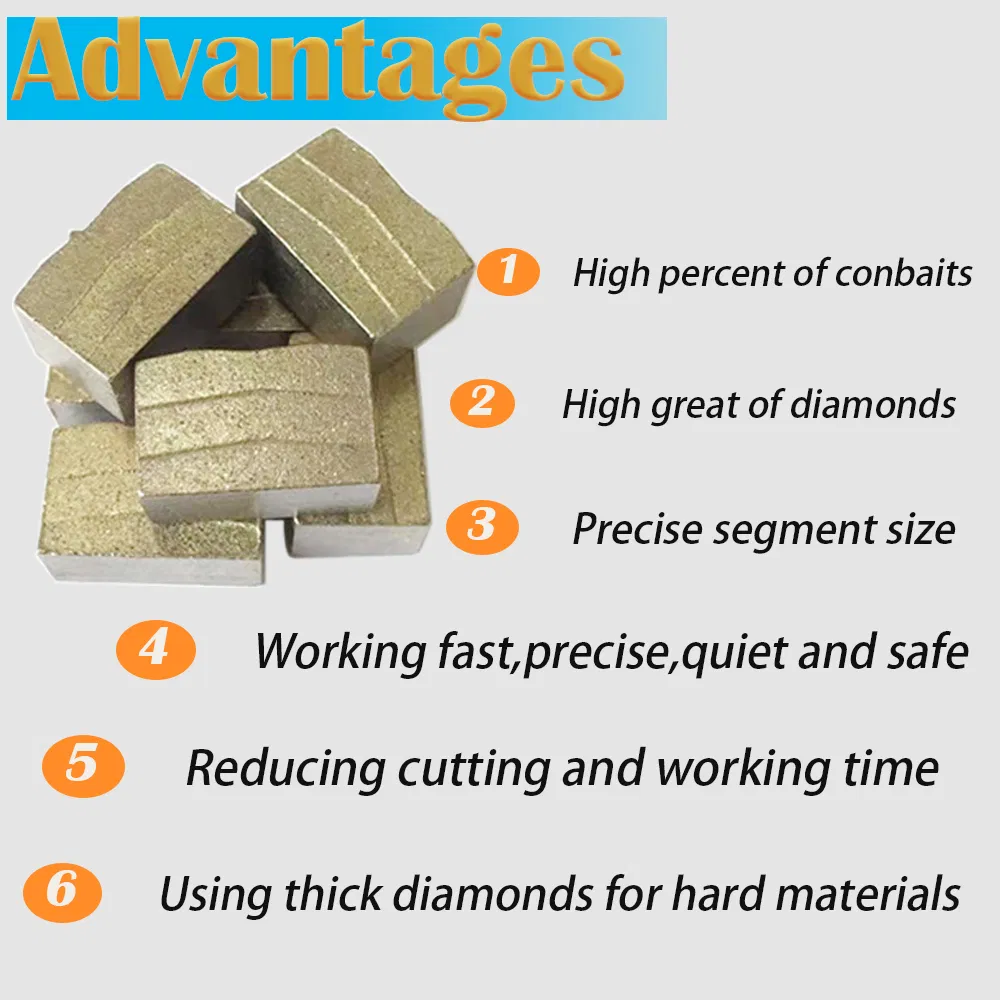 Алмазные сегменты для резки камня, гранита, мрамора