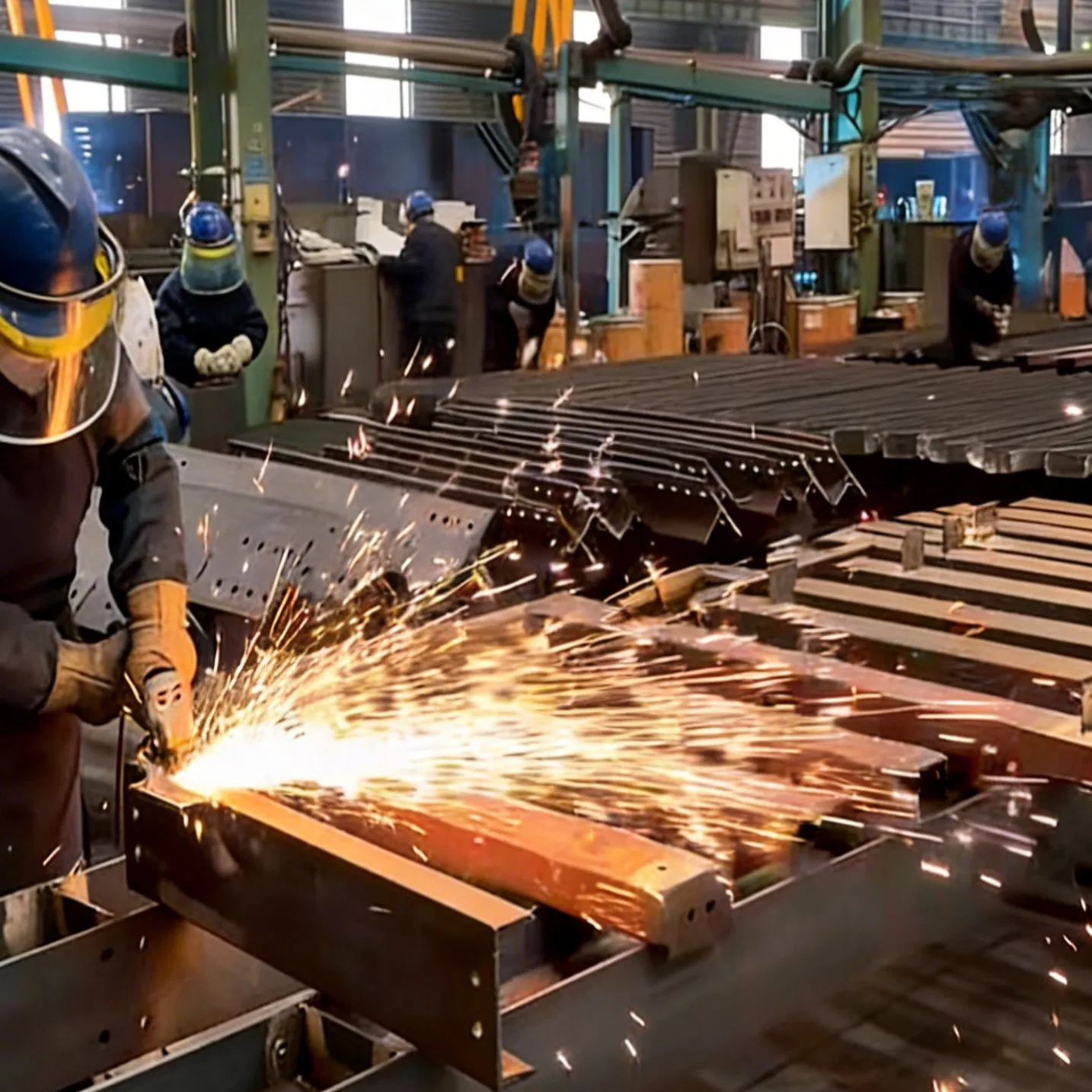ASTM EU Prefabricated Heavy Structural Steel Frame Beam Truss Construction Building Structure