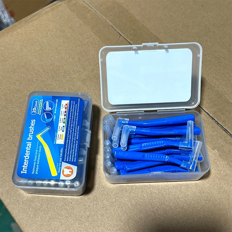 G109LH Colorful L Type Dental Orthodontic Brush Oral Cleaning Interdental Brush