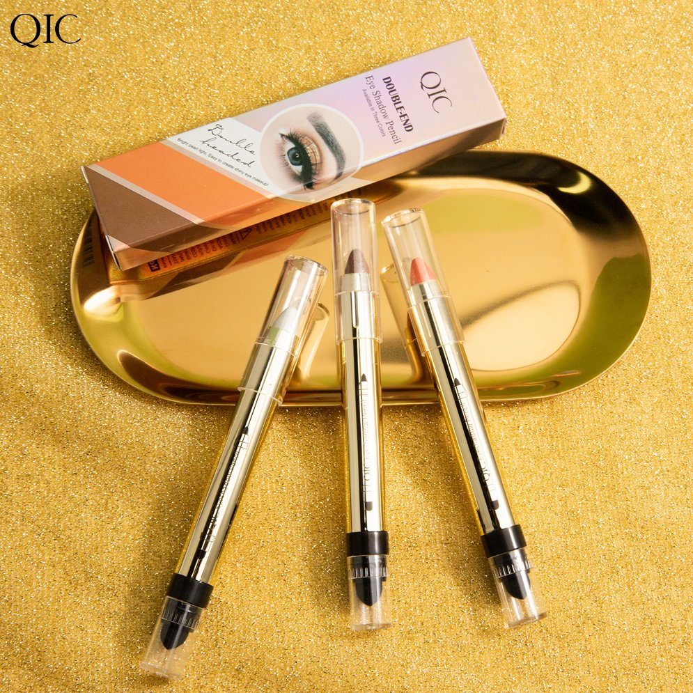 Long Lasting Double Head Highlighter Eye Shadow Pen Glitter Makeup Stick Daily Use Eyeshadow Stick