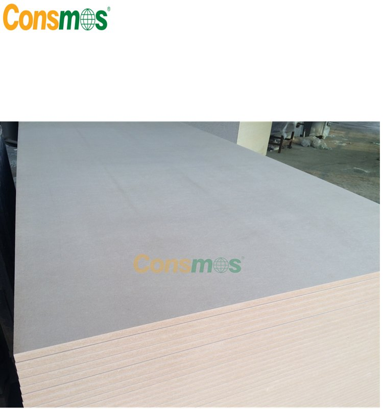 Consmos Factory Directly Sale Waterproof Plain MDF 12mm/16mm/18mm Laminated MDF Board