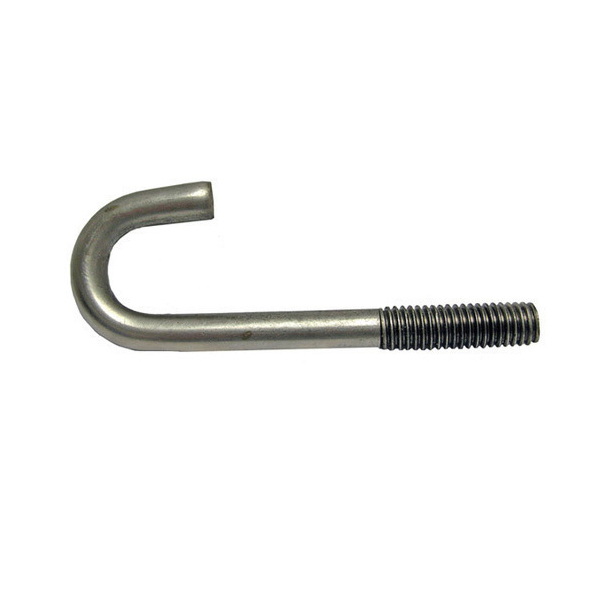 Durable Galvanized Carbon Steel J-Shaped Anchor Bolt J-Bolt with Nut