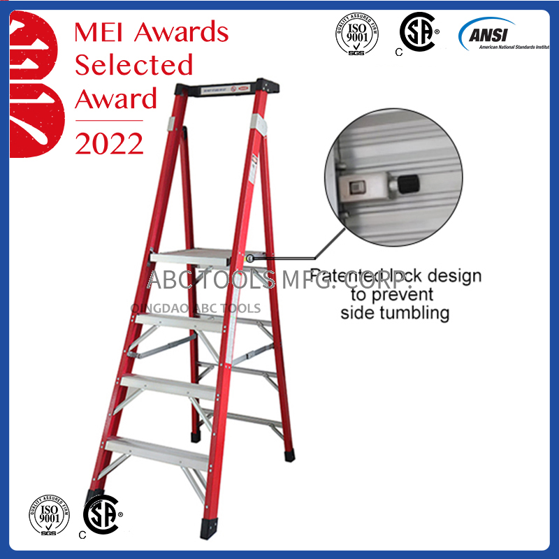 300lbs 28 FT Fiberglass Extension Ladder for Working Near Electricity
