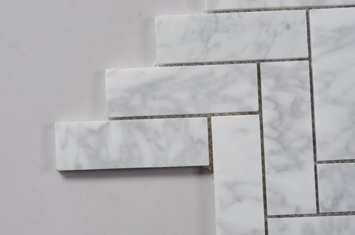 Chevron Carrara Tile Floor Wall Cladding Kitchen Backsplash Culture Marble Tile Design Natural Stone
