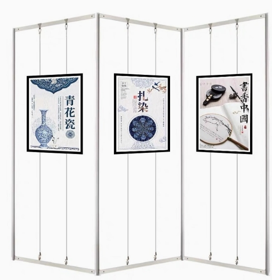 Different Size Hanging System Hanging Photo Folding Aluminum Frame Art Exhibition &School