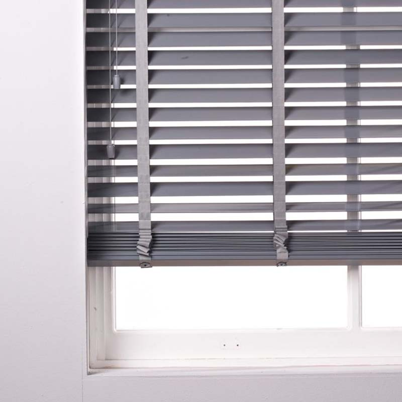 High Grade PVC Faux Wood Blinds with Ladder Tape Corded Horizontal Window Blinds