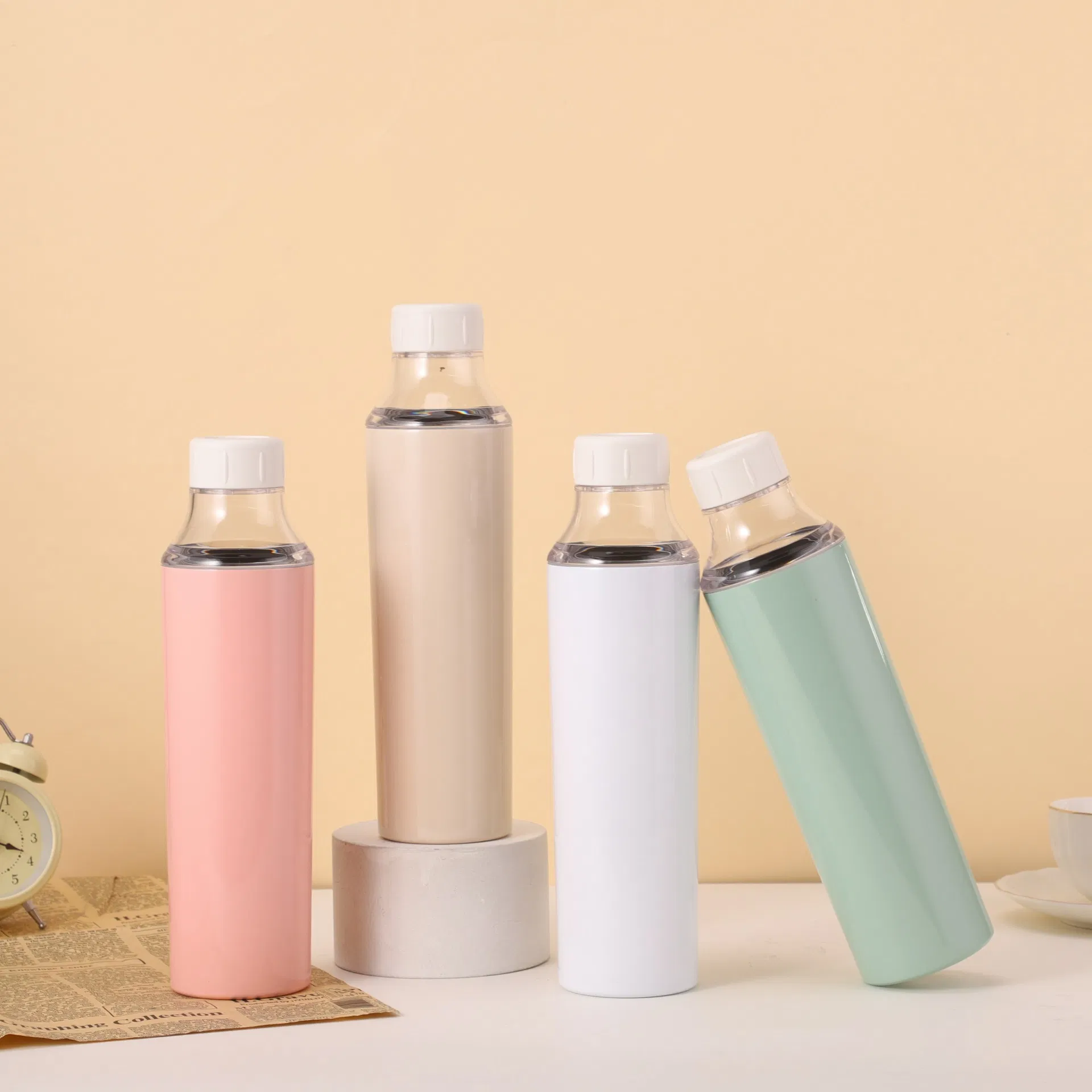 Leak Proof Stainless Steel Sport Bottle 20oz Double Wall Vacuum Flask with PP Lid