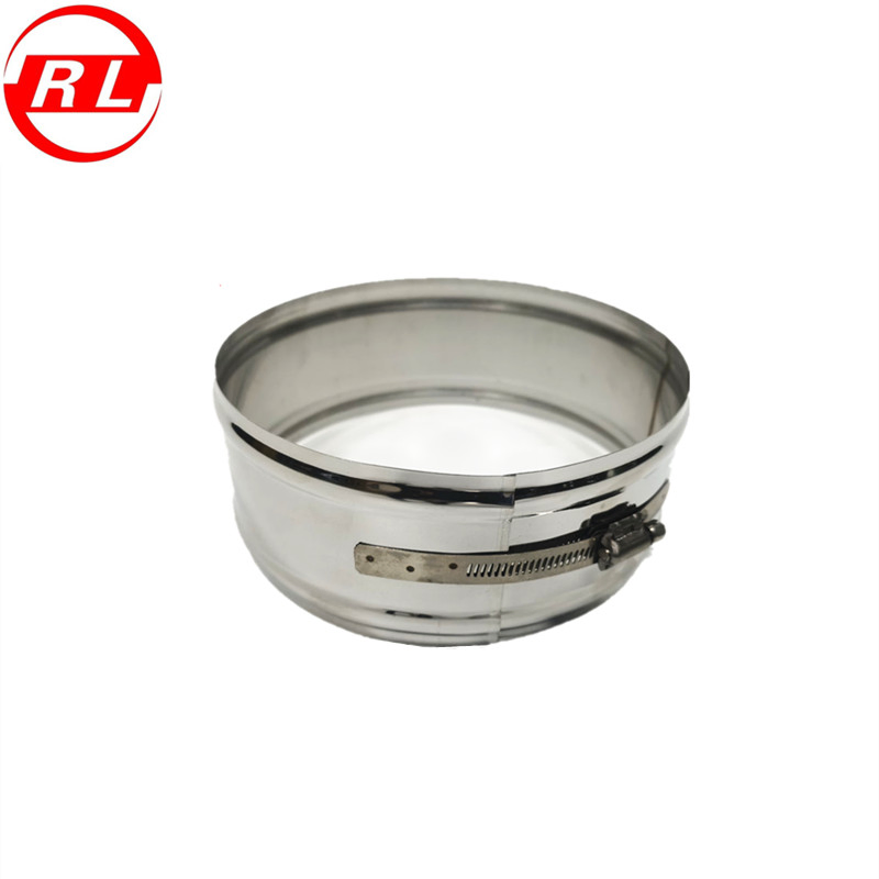 Широкий замковый хомут для дымохода из нержавеющей стали