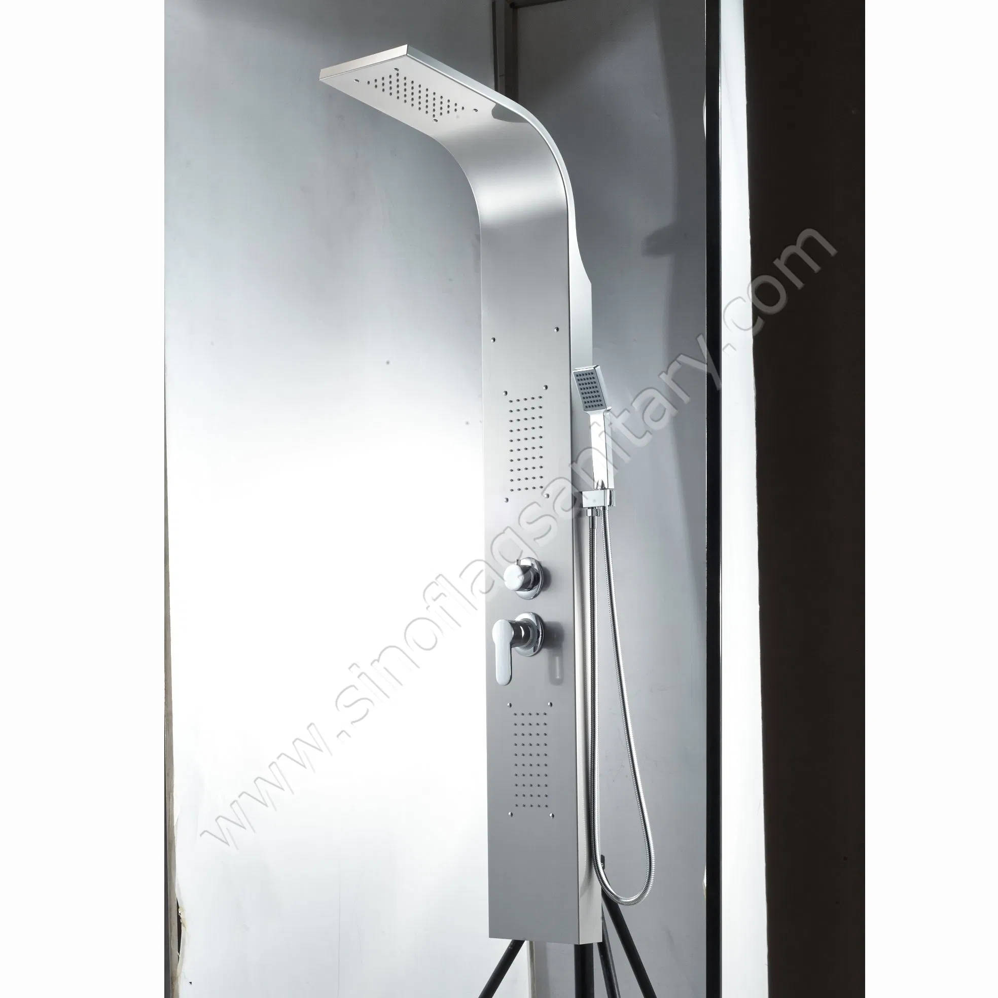Sanitary Ware Bath Faucet Muitifunction 304 Stainless Steel Thermostatic Shower Panel