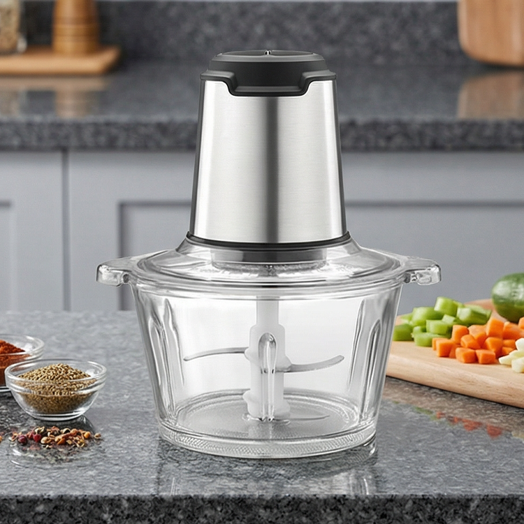 Powerful Motor Glass Bowl Electric Food Processor Chopper Meat Grinder Electric Food Processor