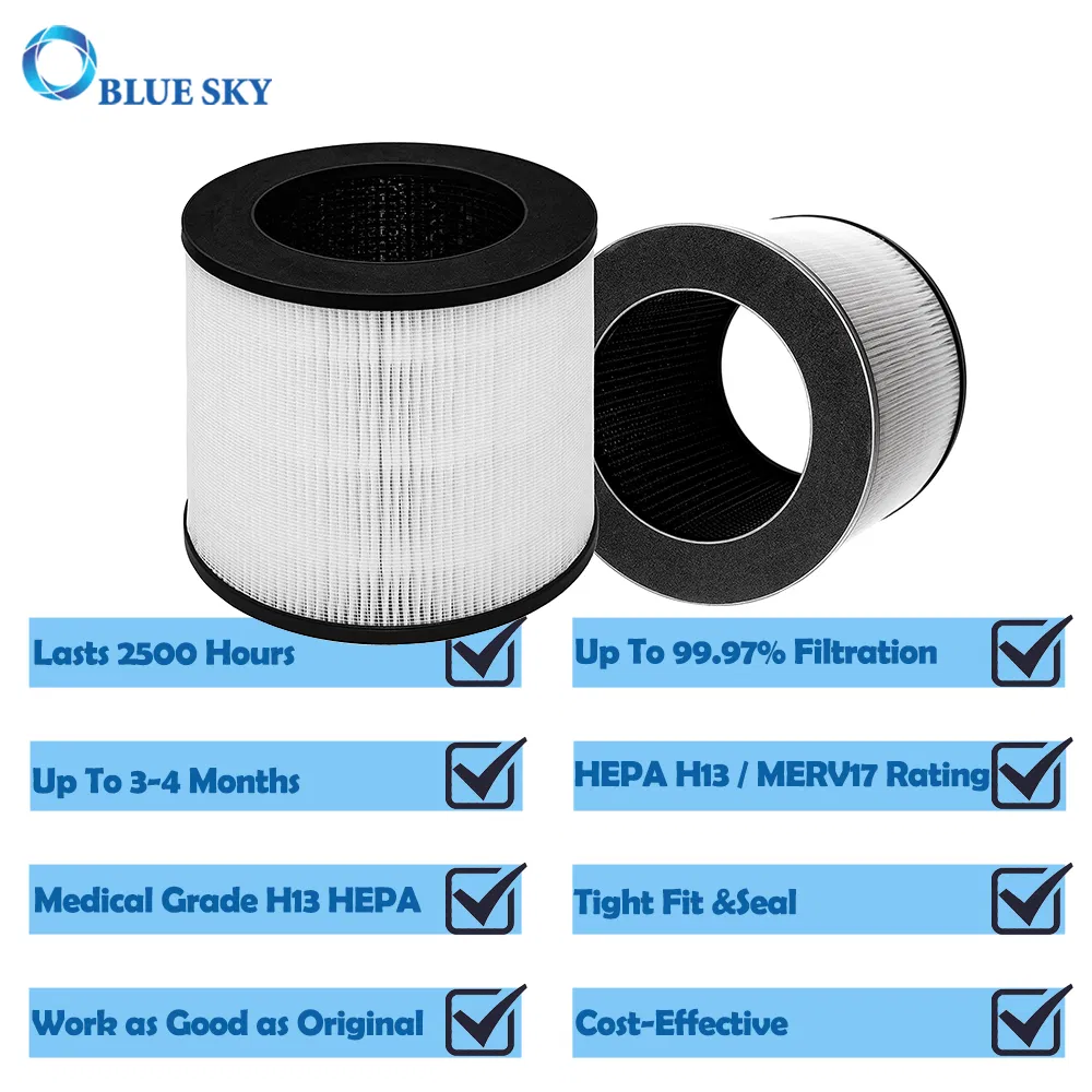 Ma-14 True HEPA H13 Replacement Activated Carbon Filter for Medify Ma-14-W Air Purifier Parts
