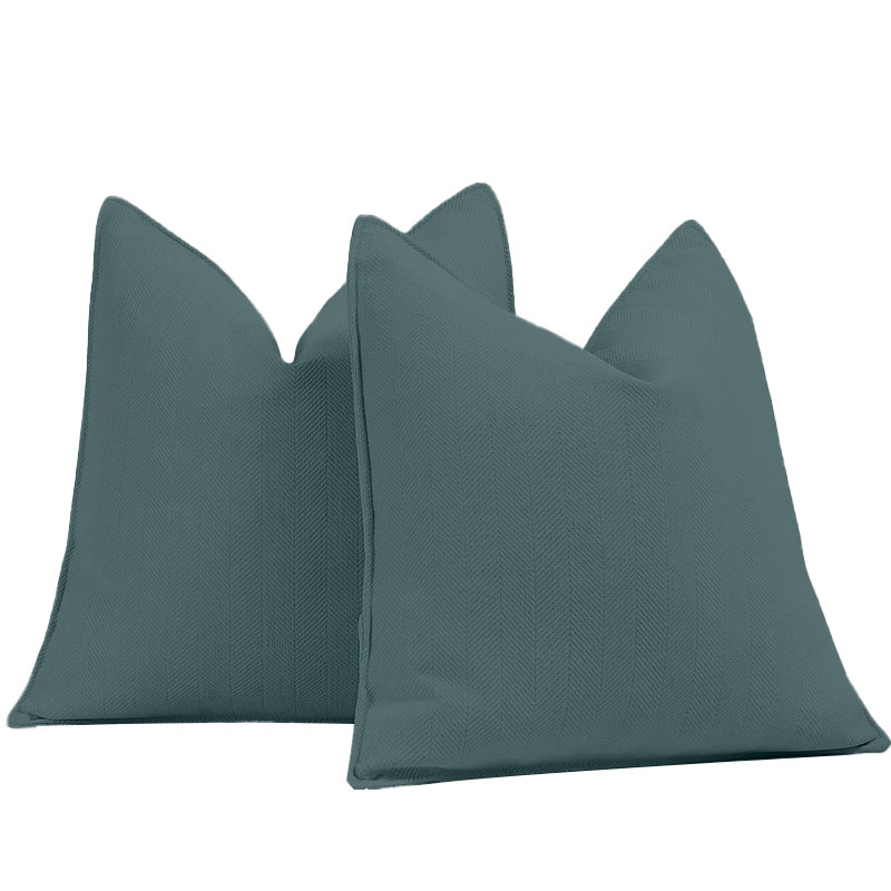 Luxury Modern Solid Cushion Cover Fluffy Chenille Jacquard Pillow for Home Decor Soft Polyester Throw Pillows for Hotels