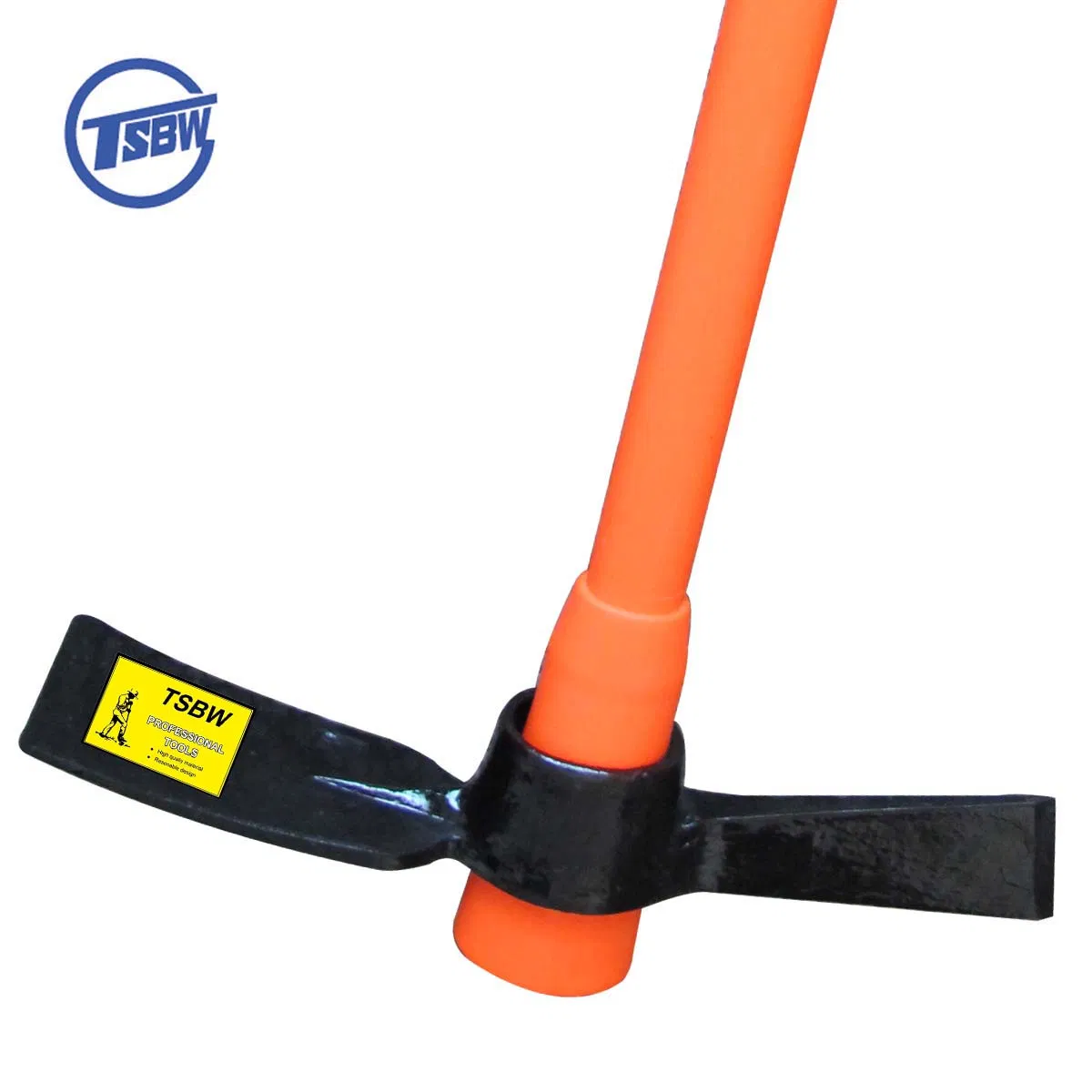P407 Garden Construction Digging Farming Mattock Zapapicos Garden Metal Forged Steel Pickaxe