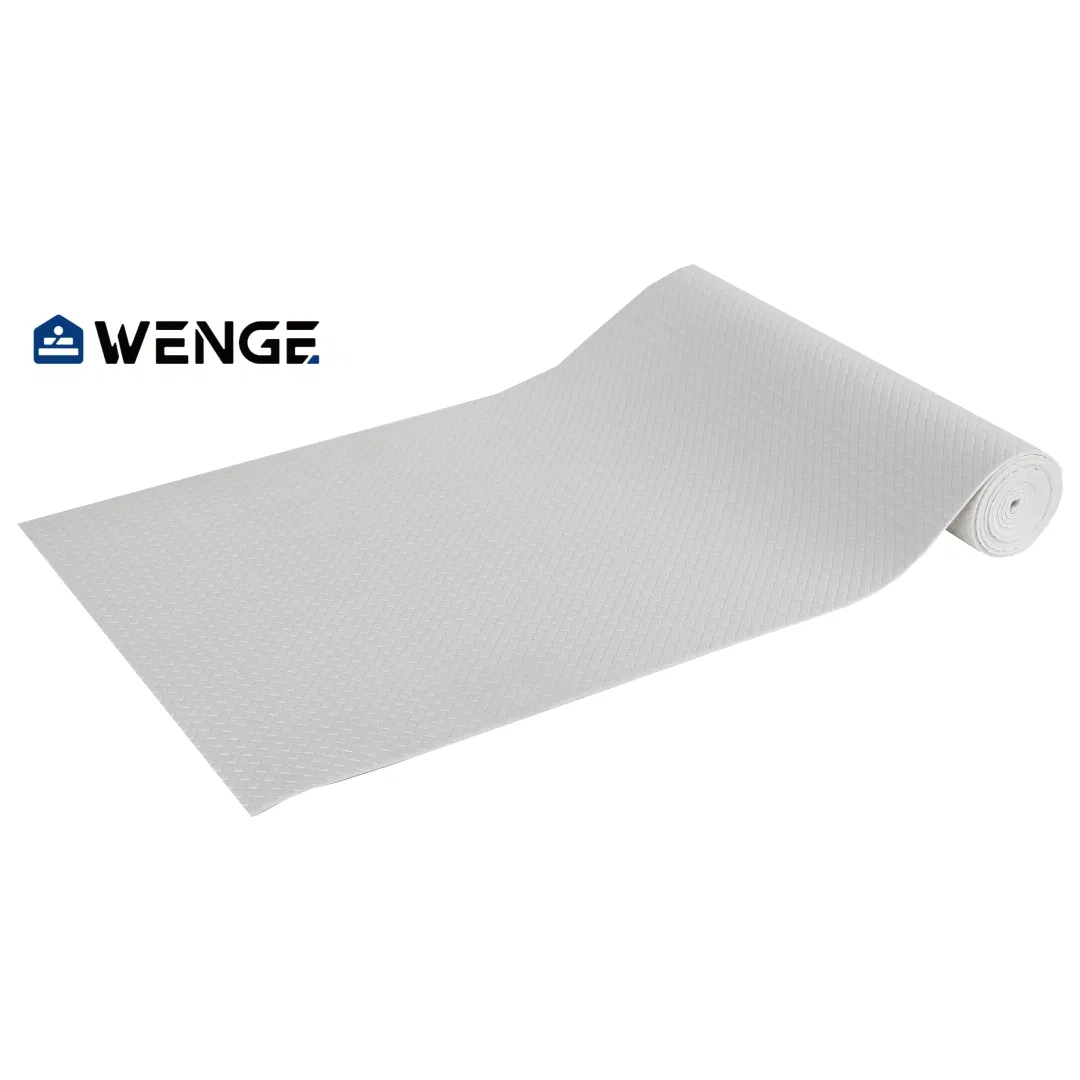 Factory PVC Non-Adhesive Grip Liner Non Slip Kitchen Cabinet Liner Table Mat Roll