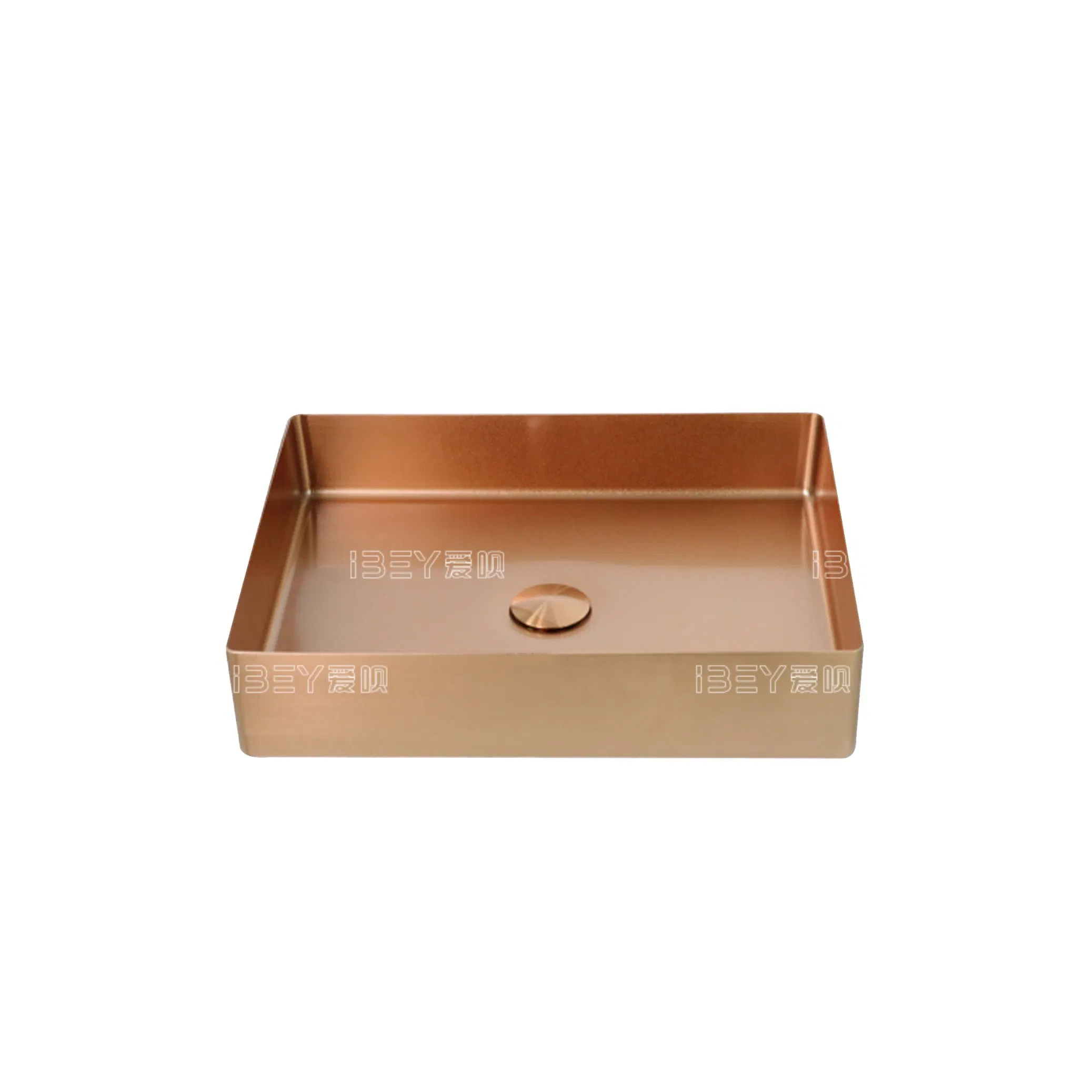 All-Match Luxury Rose Gold 304 Stainless Steel Above Counter Basin Household Sink