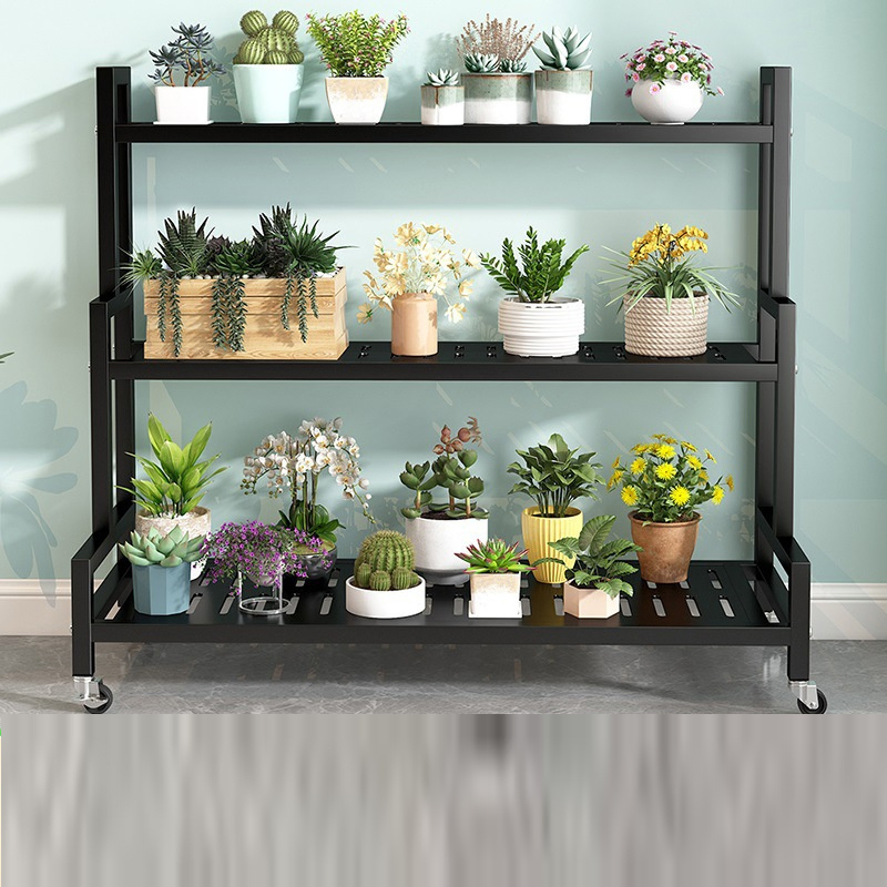 Indoor Simple Flower Stand Home Balcony Garden Flower Pot Racks Storage Rack Floor Multi-Layer Flower Stand