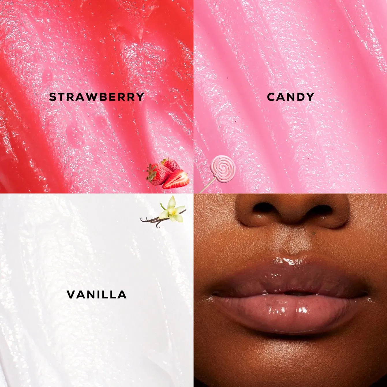 Candy/ Vanilla / Strawberry Ultra-Hydrating Lip Mask for Deep Moisture and Repair