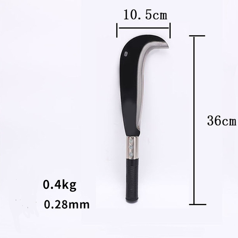Harvesting Long Steel Handle Grass Rice Weeding Hand Knife Agricultural Sickle