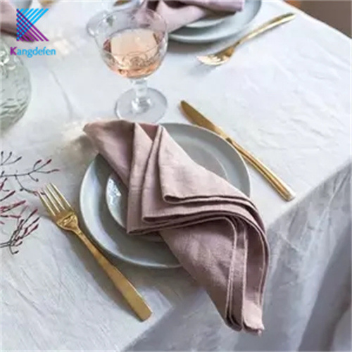 Custom Polyester Hotel Banquet Disposable Rectangular Jacquard Napkin Table Cloth