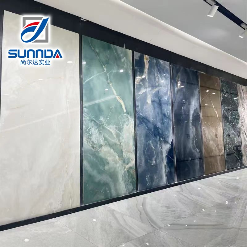 Sintered Stone Slab Porcelain Tiles Floor Wall TV Decoration Foshan Quality