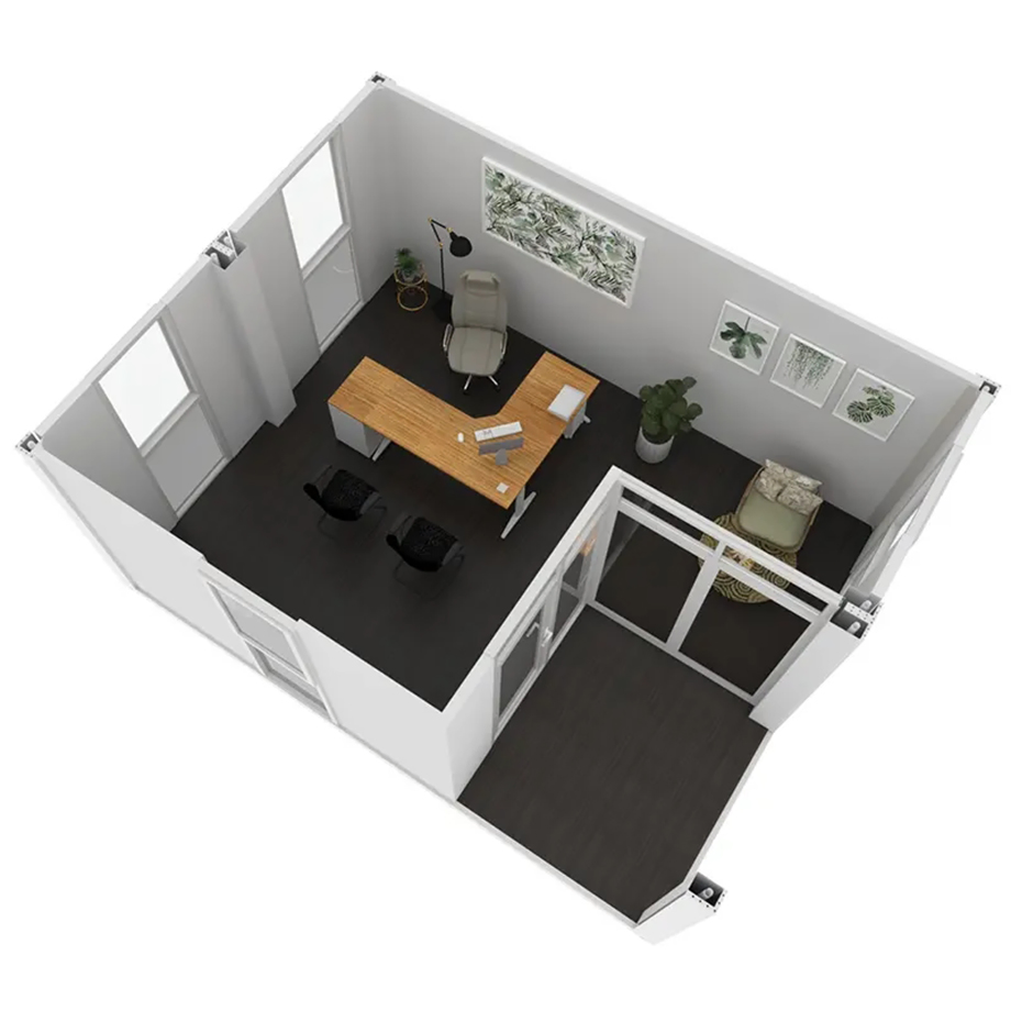 High Quality Customized Design Structure Portable Modular Container House 2 Bedroom Prefabricated Building Home