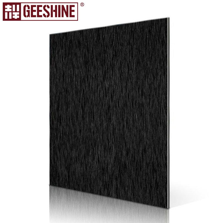 Brushed Silver PE Aluminum Composite Wall Panel ACP Sheet