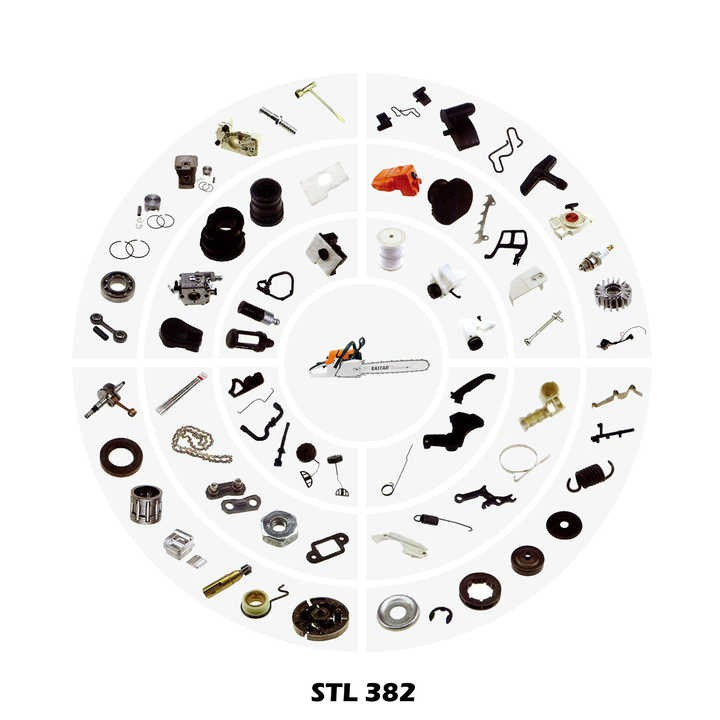 Stl Ms 382 72cc 2 Stroke Chain Saw Ms382 Chainsaw Gasoline Motorized Saw Petrol Gas Chainsaw