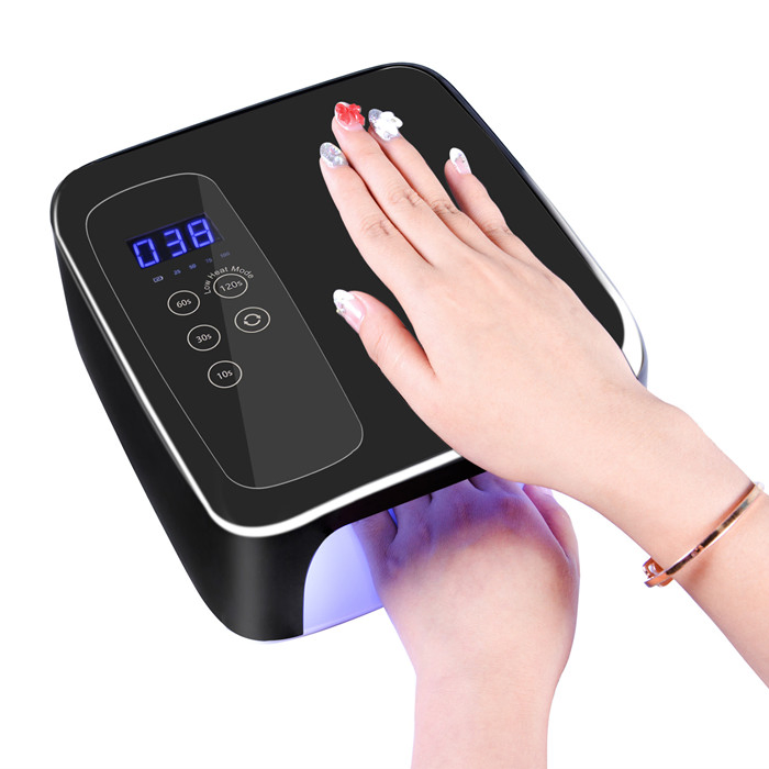 UV LED Nail Lamp UV Light Nail Dryer for Gel Nails Polish Curing Lamp with Timer Setting Automatic Sensor LCD Display